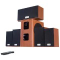 Genius SW-HF5.1 5050 V2, Wooden, 75w+5x15w, RC, LED display